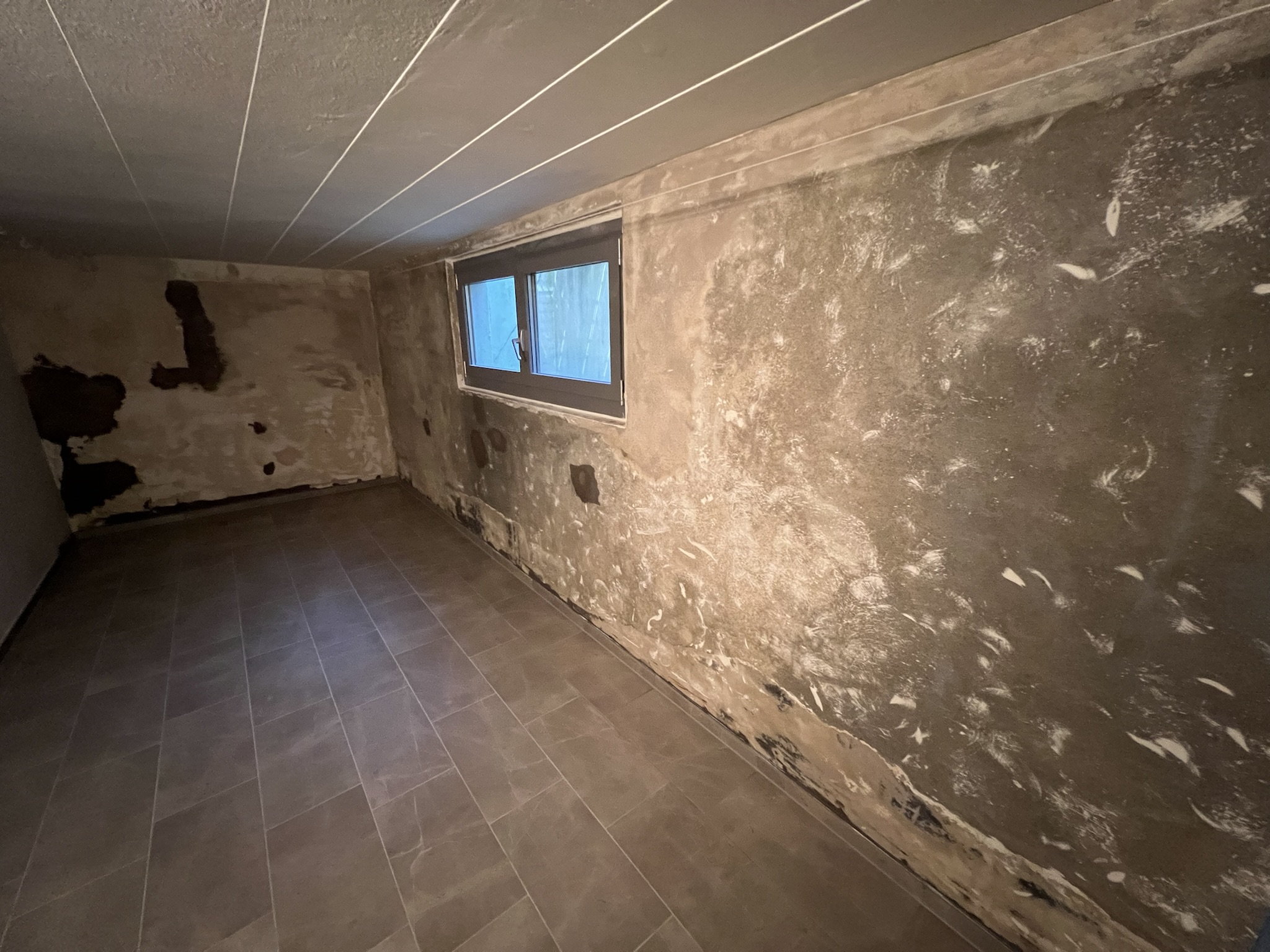Kellerraum – Wand – Vorher